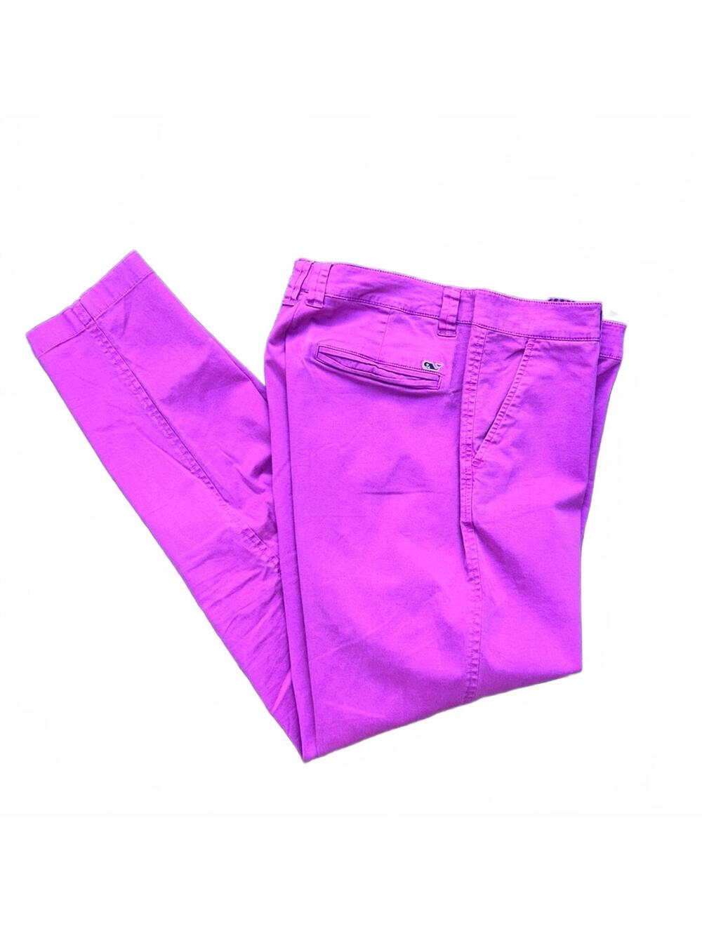 Vineyard Vines Colored Straight Leg Flat Front Cotton Chinos Pants | Size 8